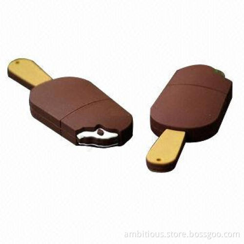 Chocolate ice cream USB flash drive, customized shapes are accepted